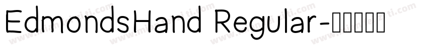EdmondsHand Regular字体转换
